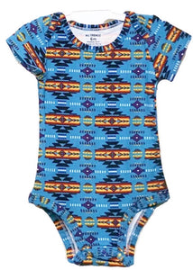 Baby Onesies Southwest Design - Turquoise