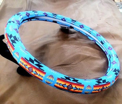 Southwest Style Truck Steering Wheel Cover - Blue