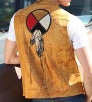 Circle of Life Leather Vest